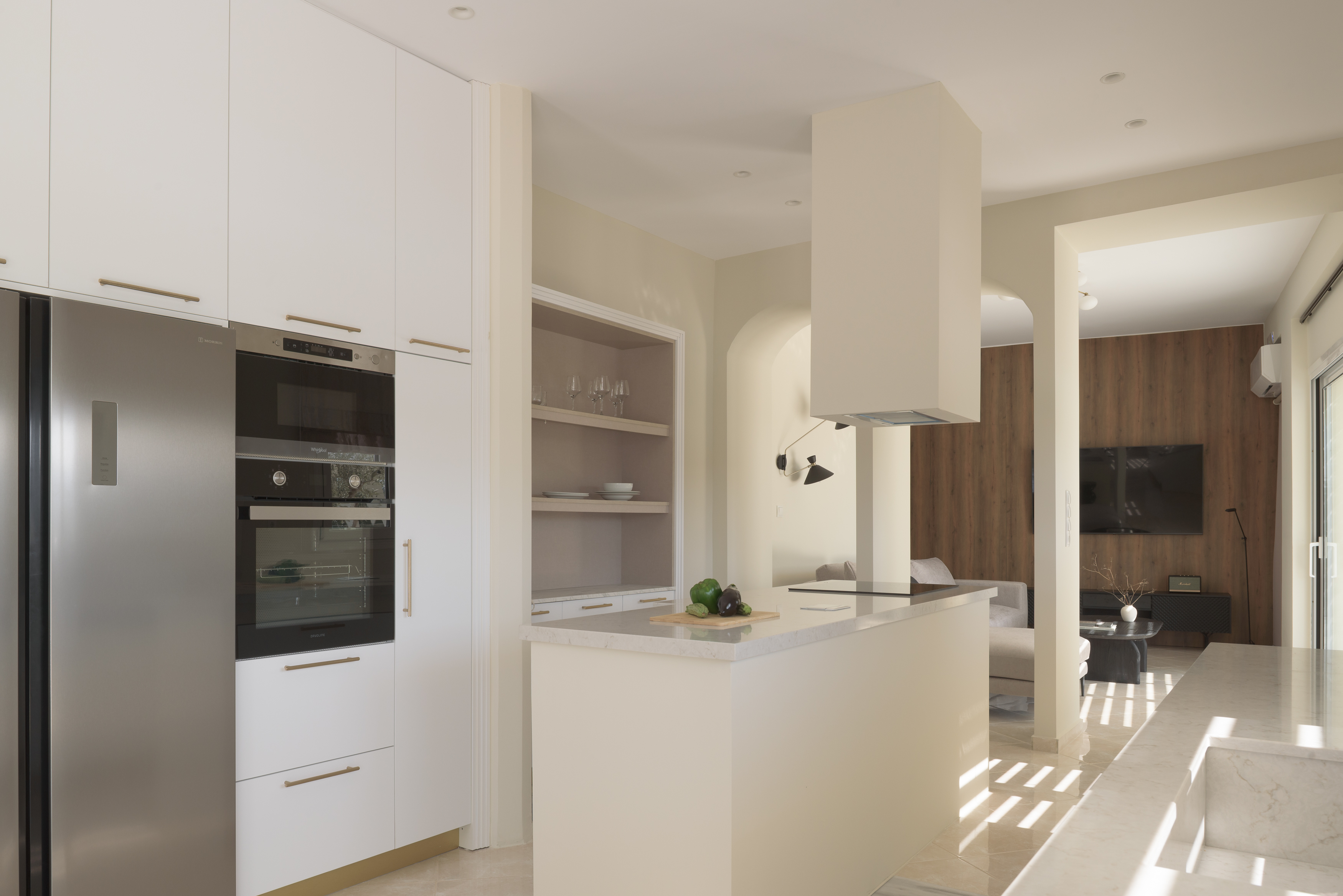 Gourmet delights await in the fully equipped kitchen.