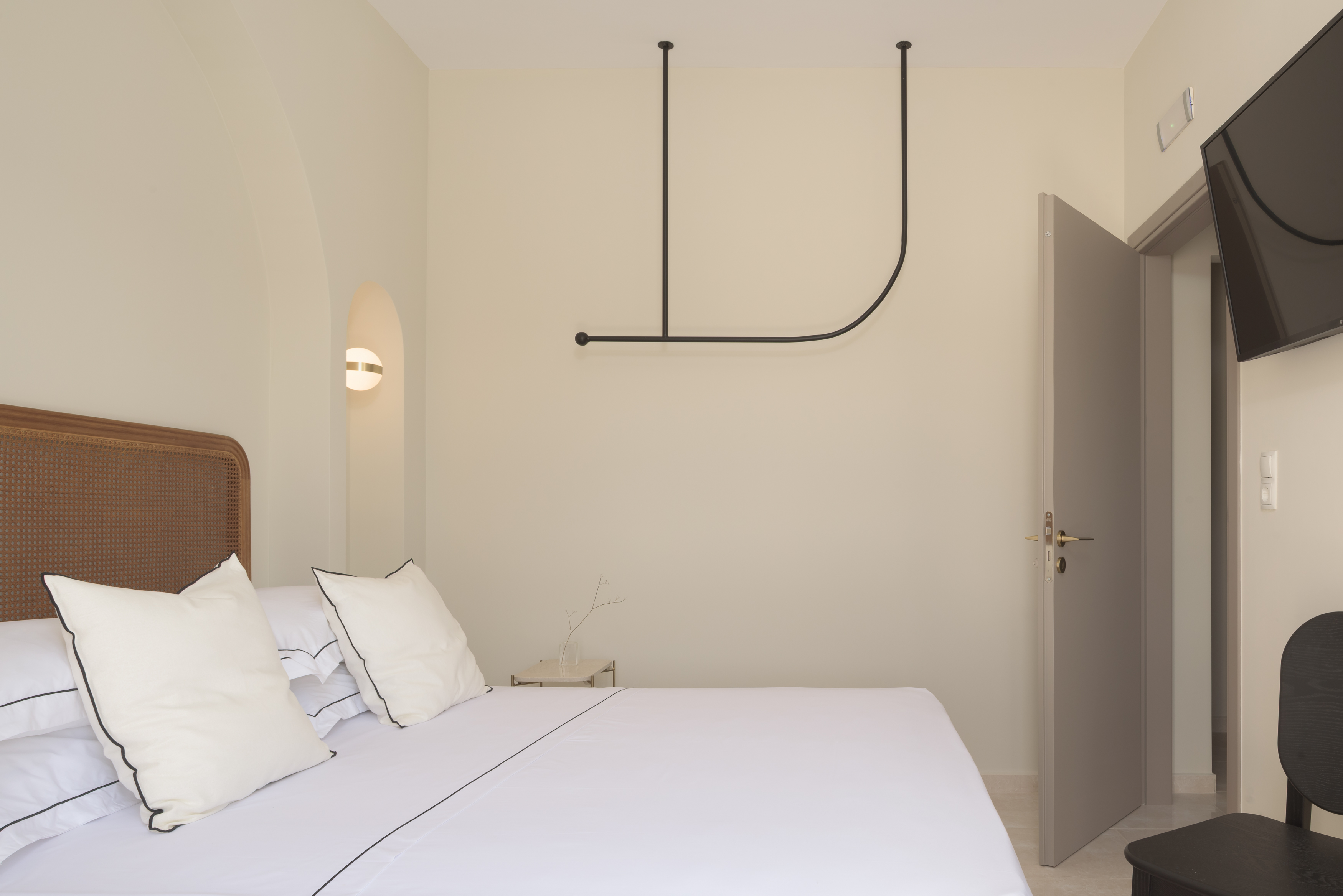 Featuring a king size bed.