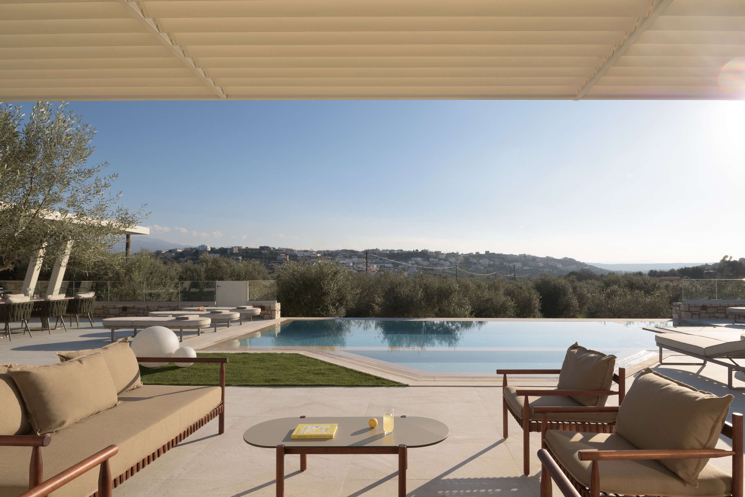 Lounge in style with uninterrupted countryside views.