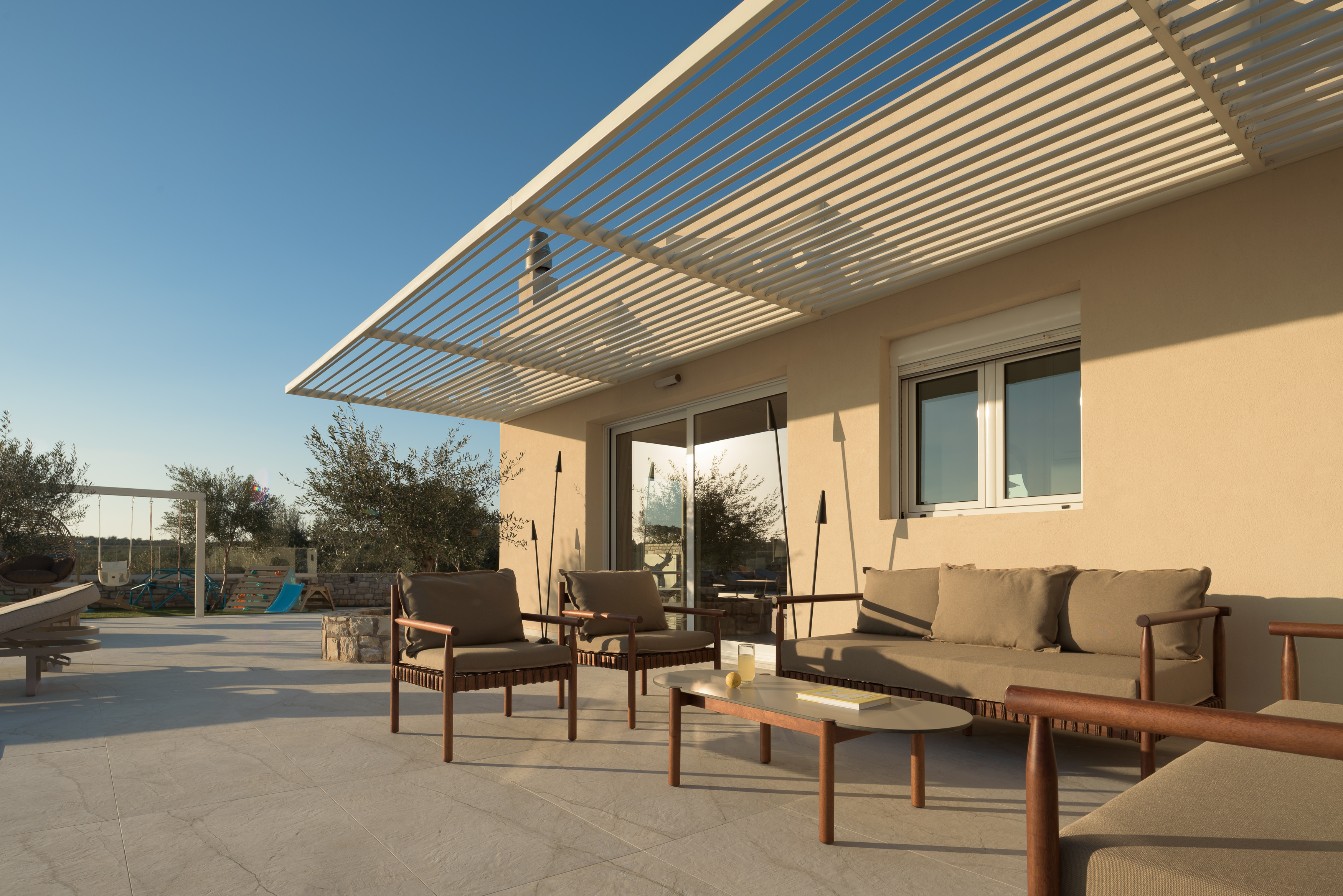 Savor stunning views from the comfort of our outdoor lounge.